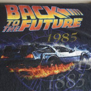 Official BACK TO THE FUTURE 1985 Powered by Flux Capacitor Black T-shirt – 6X